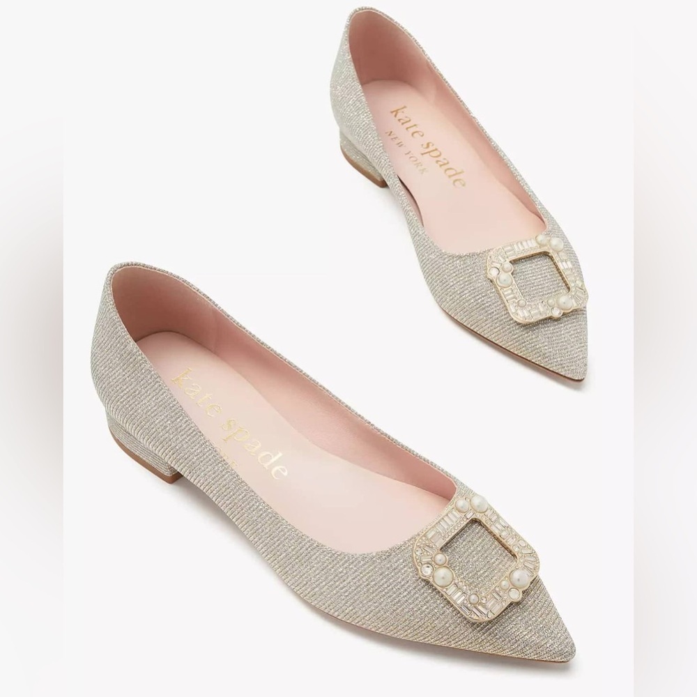 Kate spade New York Buckle Up Slip On Flats Size 8.5